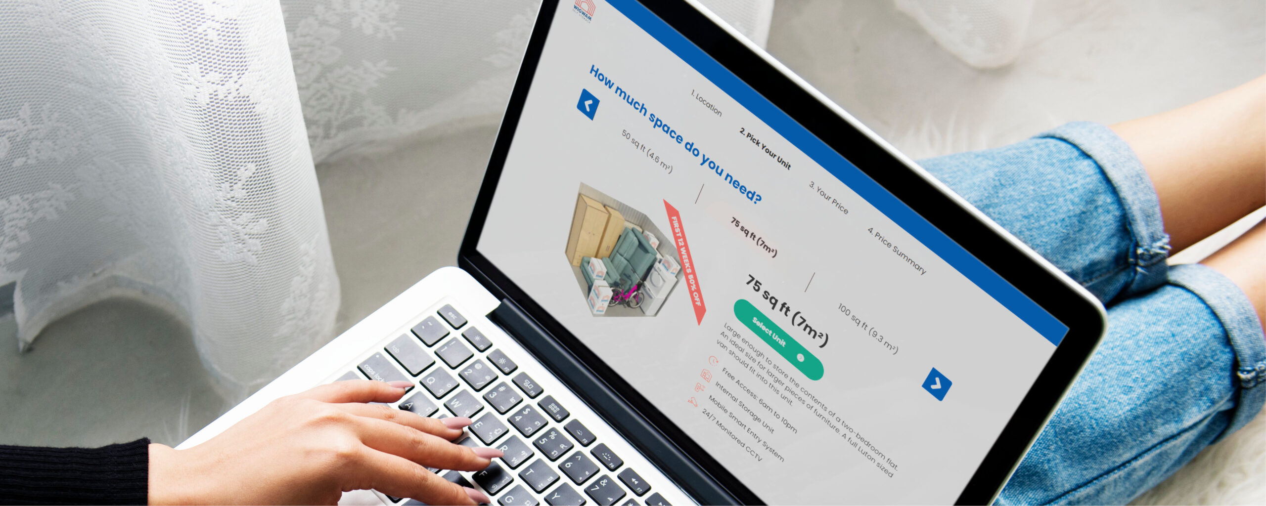 Search for storage units online. 