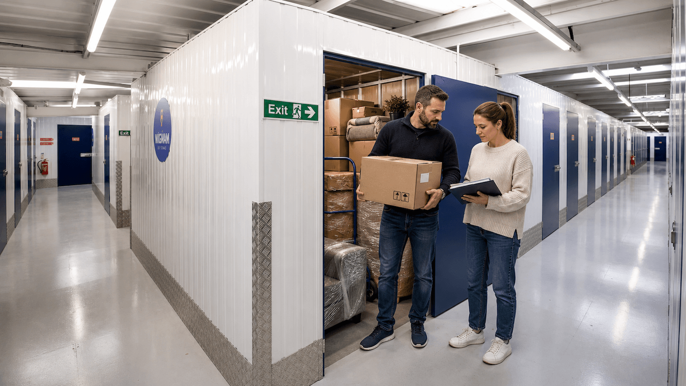 self storage customer moving in