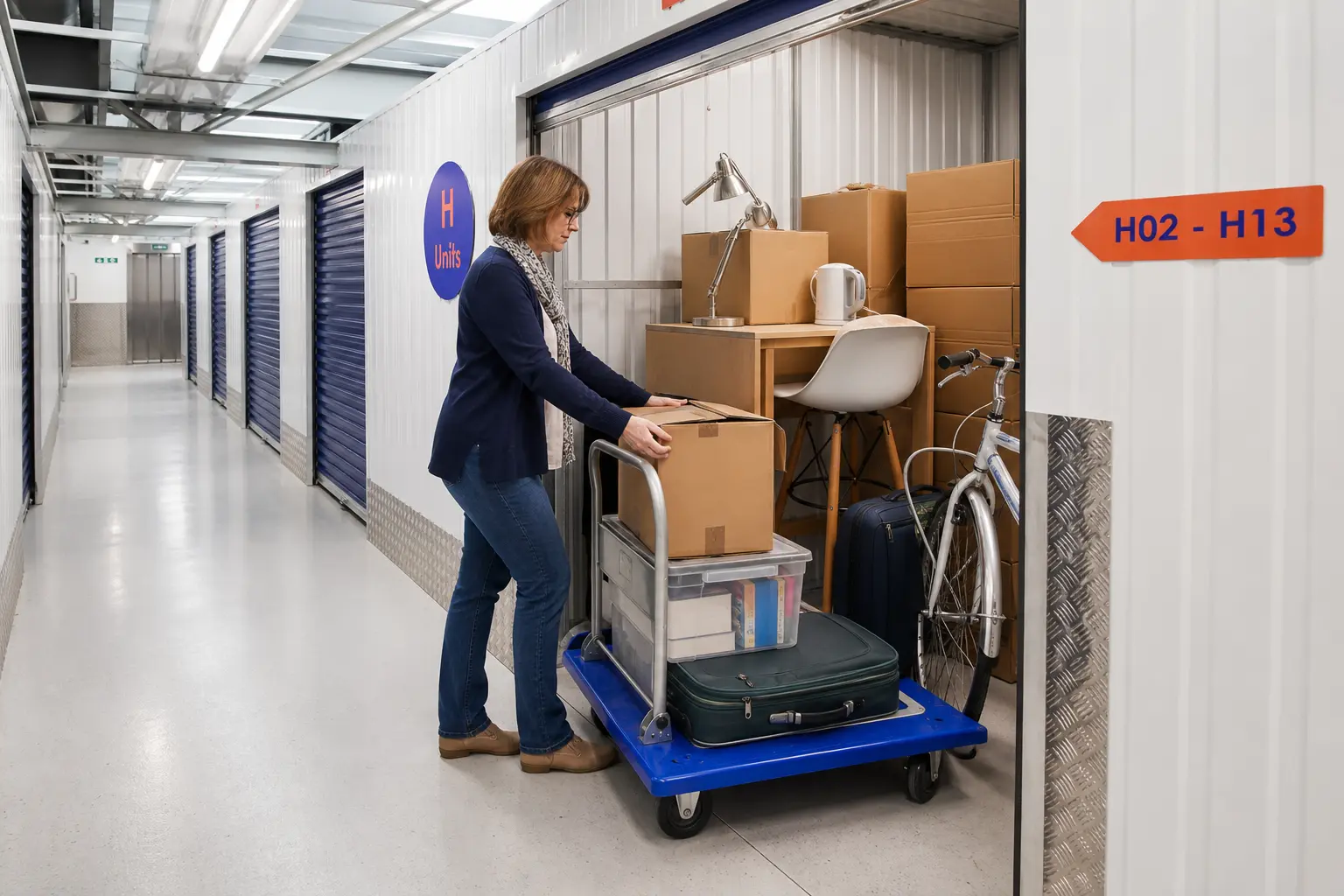 Booking student self storage