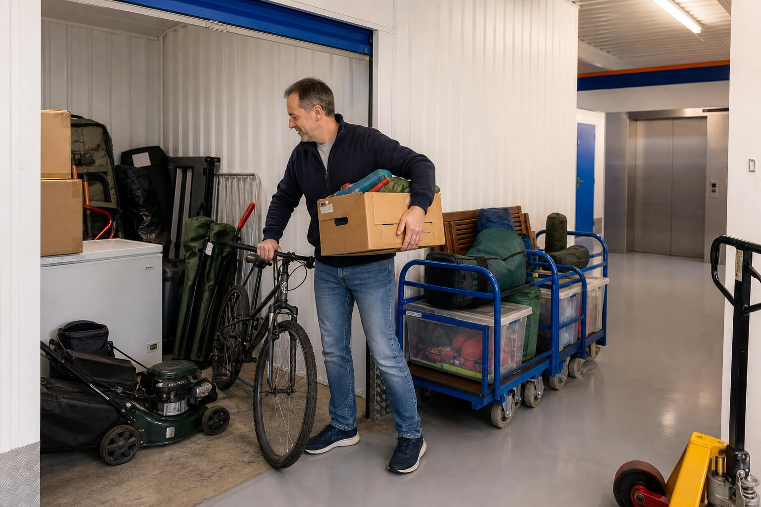 Self Storage For A Garage Conversion Where The Garage Stuff Goes