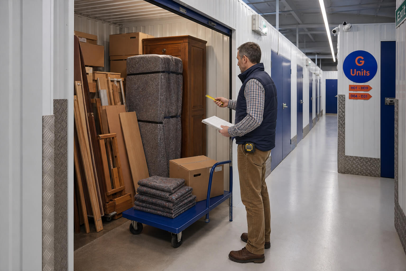 What Size Storage Unit For A 3 Bed House Move